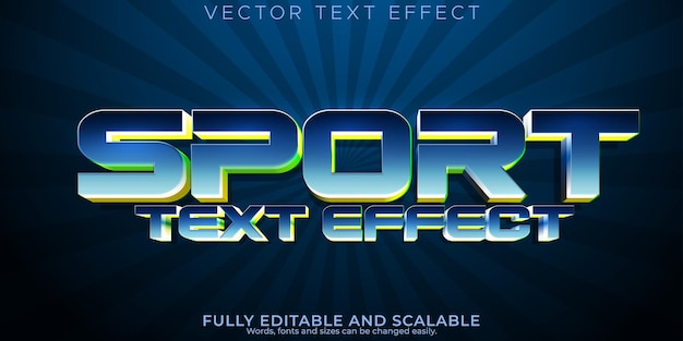 Free vector sport text effect editable basketball and football text style