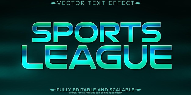 Free vector sport text effect editable basketball and football text style