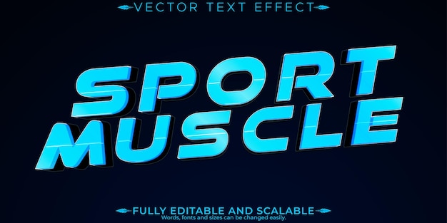 Free vector workhard text effect editable stylish and gym text style