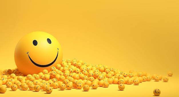 Photo gratuite arrangement d'emojis pour la journée mondiale du sourire