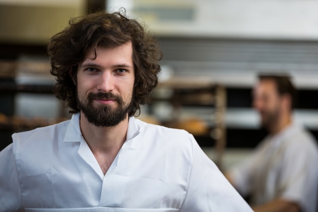 Photo gratuite sourire boulanger boulangerie