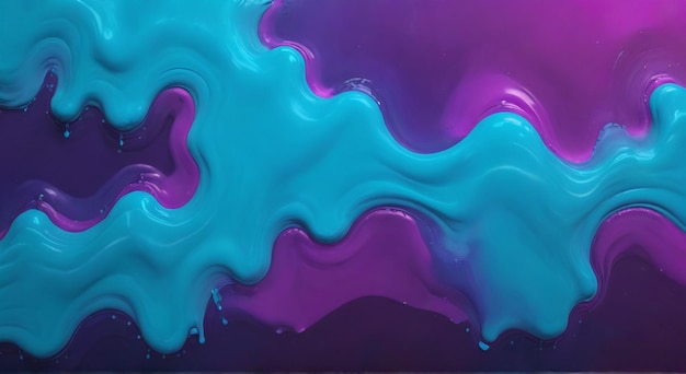 Photo un liquide de couleur violette et bleue est montré