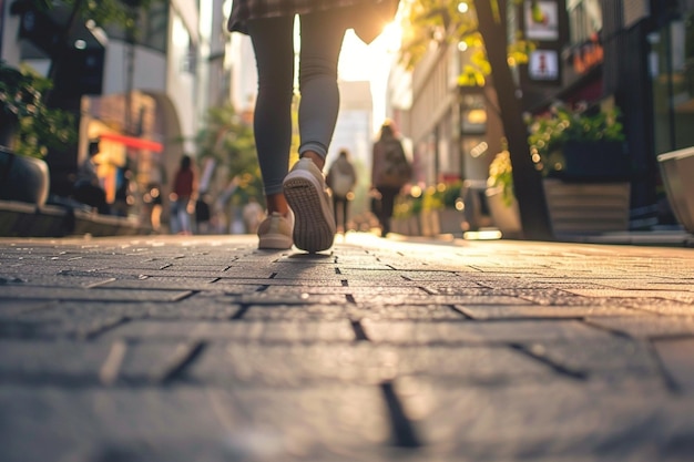 Foto valutazione delle caratteristiche di sicurezza nei percorsi pedonali urbani