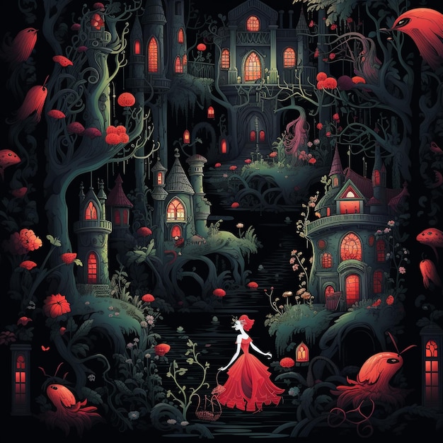 Astonishing wallpaper Darkly reimagined iconic characters from timeless fairy tales