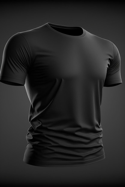 Black tshirt mockup for men