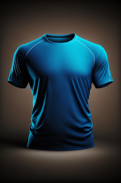 Blue tshirt mockup for men