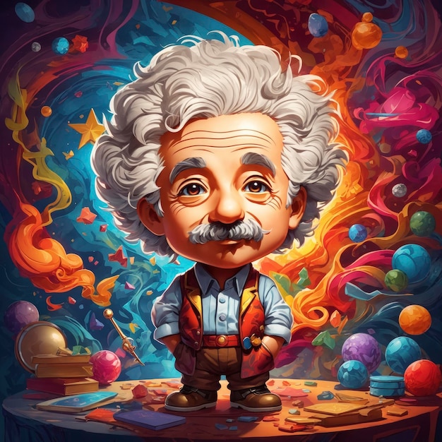 Premium AI Image | Cinematic Portrait of Albert Einstein