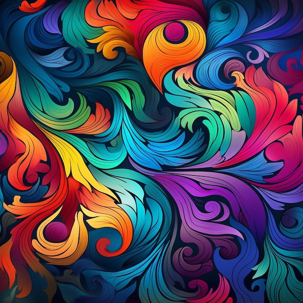 Premium AI Image | colourful background seamless