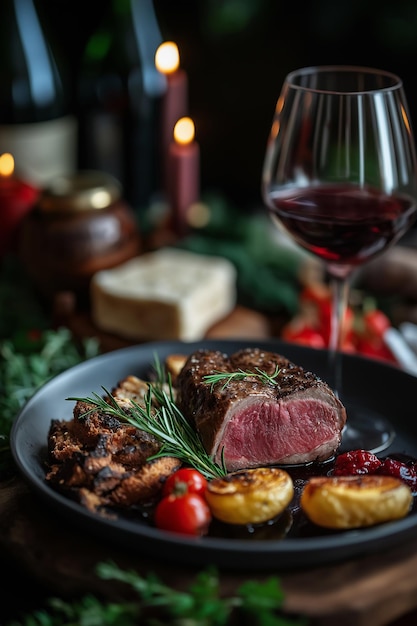 Foto orario della cena con il vino