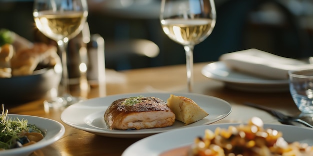 Foto orario della cena con il vino