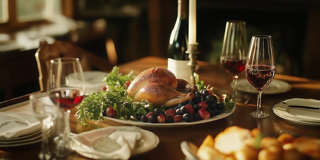 Foto orario della cena con il vino