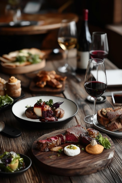 Foto orario della cena con il vino