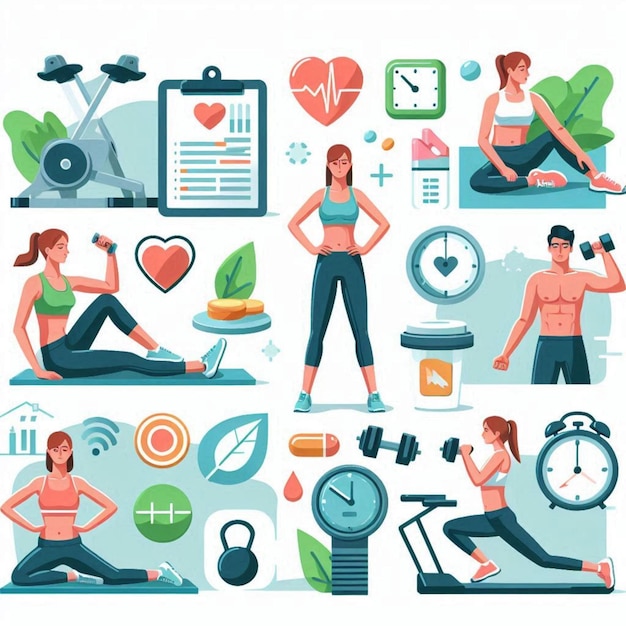 Foto dynamic wellness vita attiva e vita in palestra