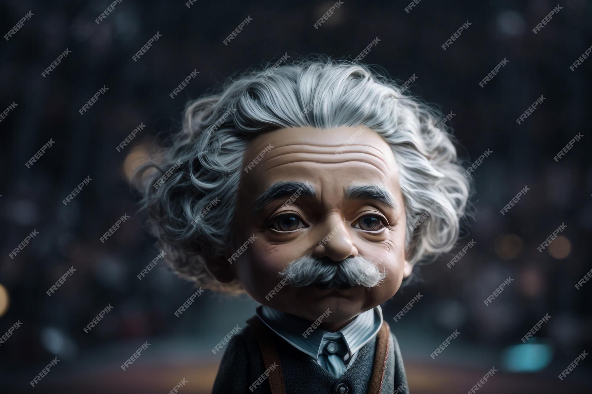 Premium Photo | Face of Great Scientists Albert Einstein Vector ...