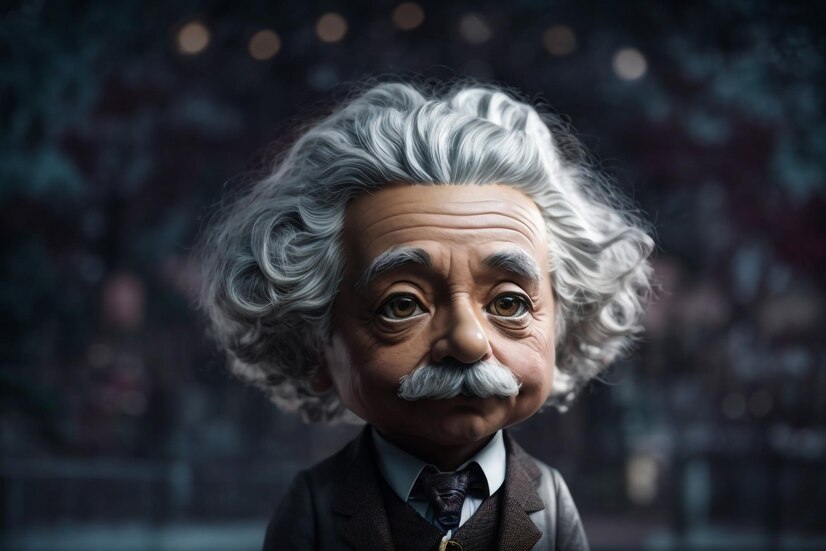 Premium Photo | Face of Great Scientists Albert Einstein Vector ...