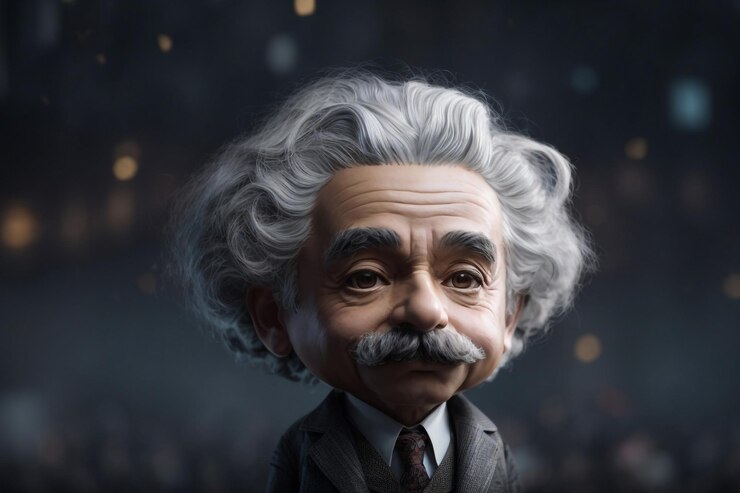 Premium Photo | Face of Great Scientists Albert Einstein Vector ...