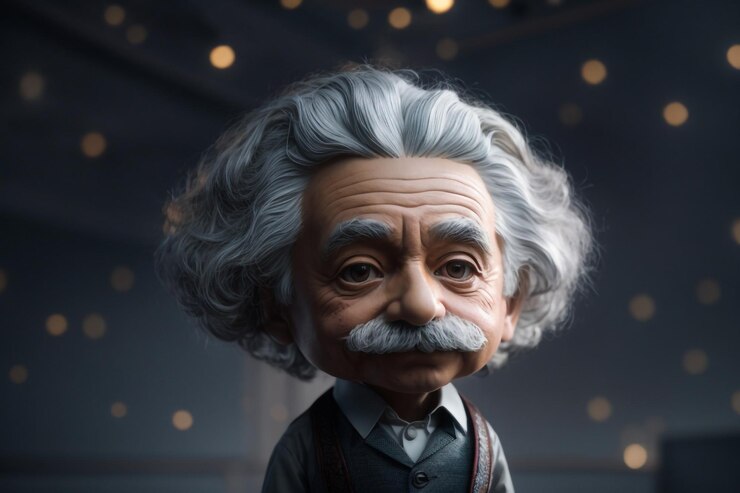 Premium Photo | Face of Great Scientists Albert Einstein Vector ...