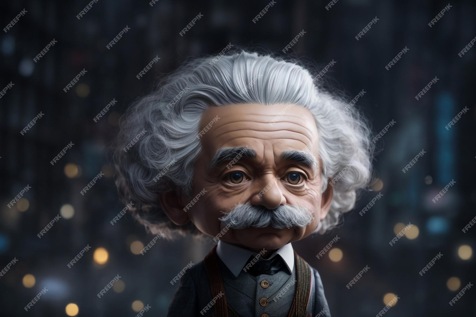 Premium Photo | Face of Great Scientists Albert Einstein Vector ...