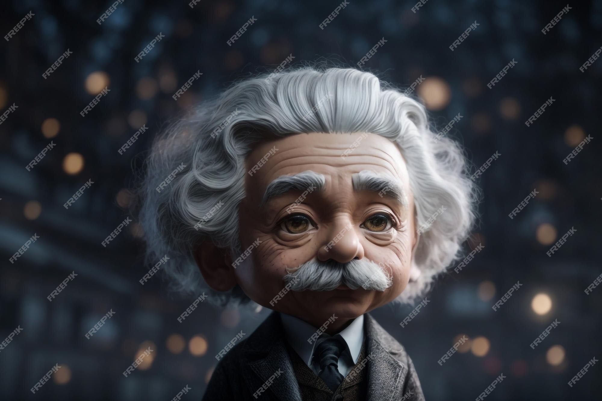 Premium Photo | Face of Great Scientists Albert Einstein Vector ...