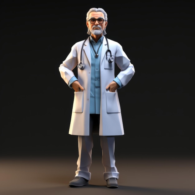 Premium AI Image | Free Doctor Figure For Lara Highquality 3d Art And ...