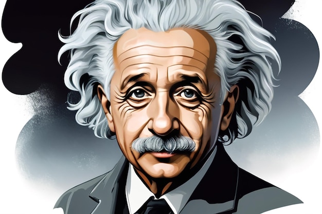 Illustration of Albert Einstein | Premium AI-generated image