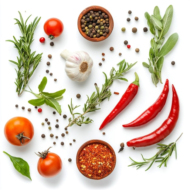 Foto un'immagine di un mucchio di verdure fresche e salutari e frutta e verdura in aria e caduta