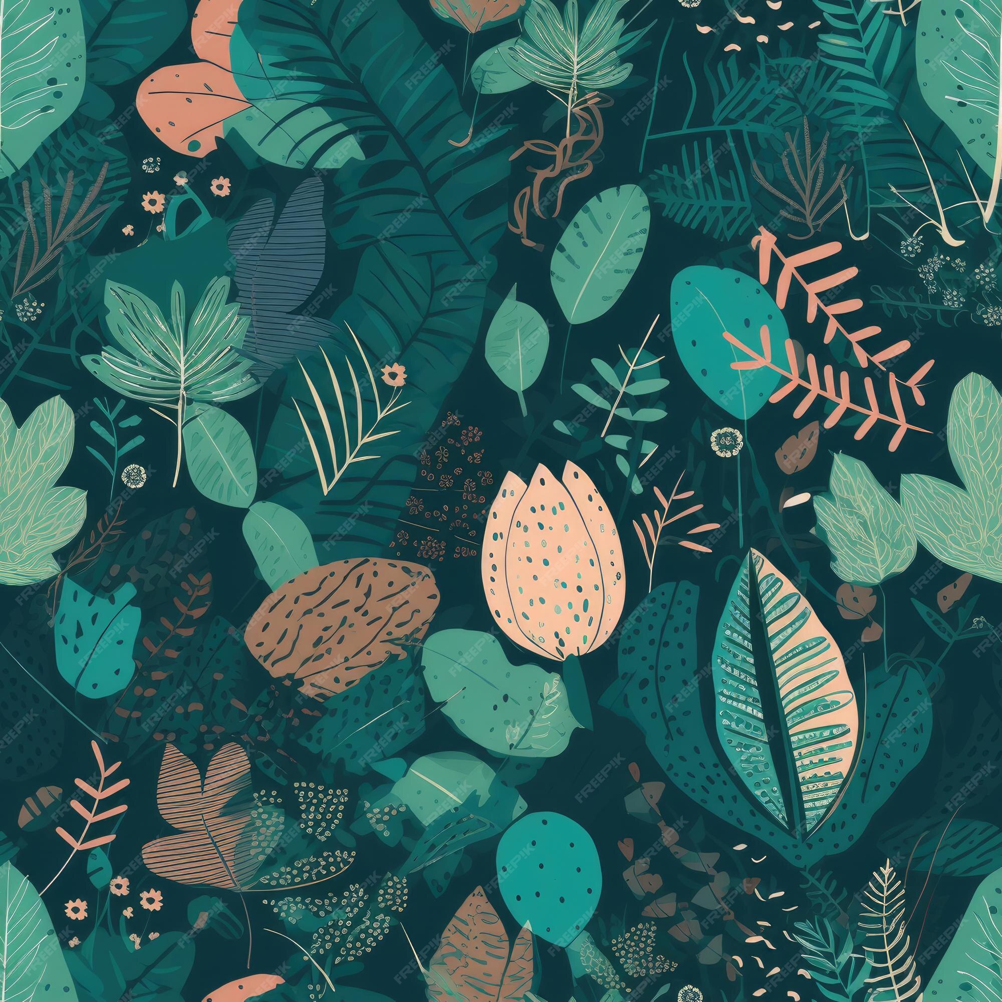 Premium AI Image | Seamless Nature Patterns