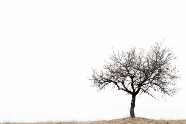 Foto pianta d'albero macinata bianca