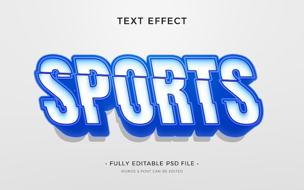 PSD sport text effect