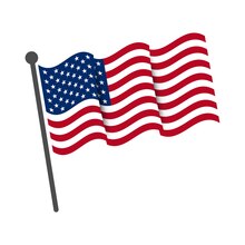 American flag clip art