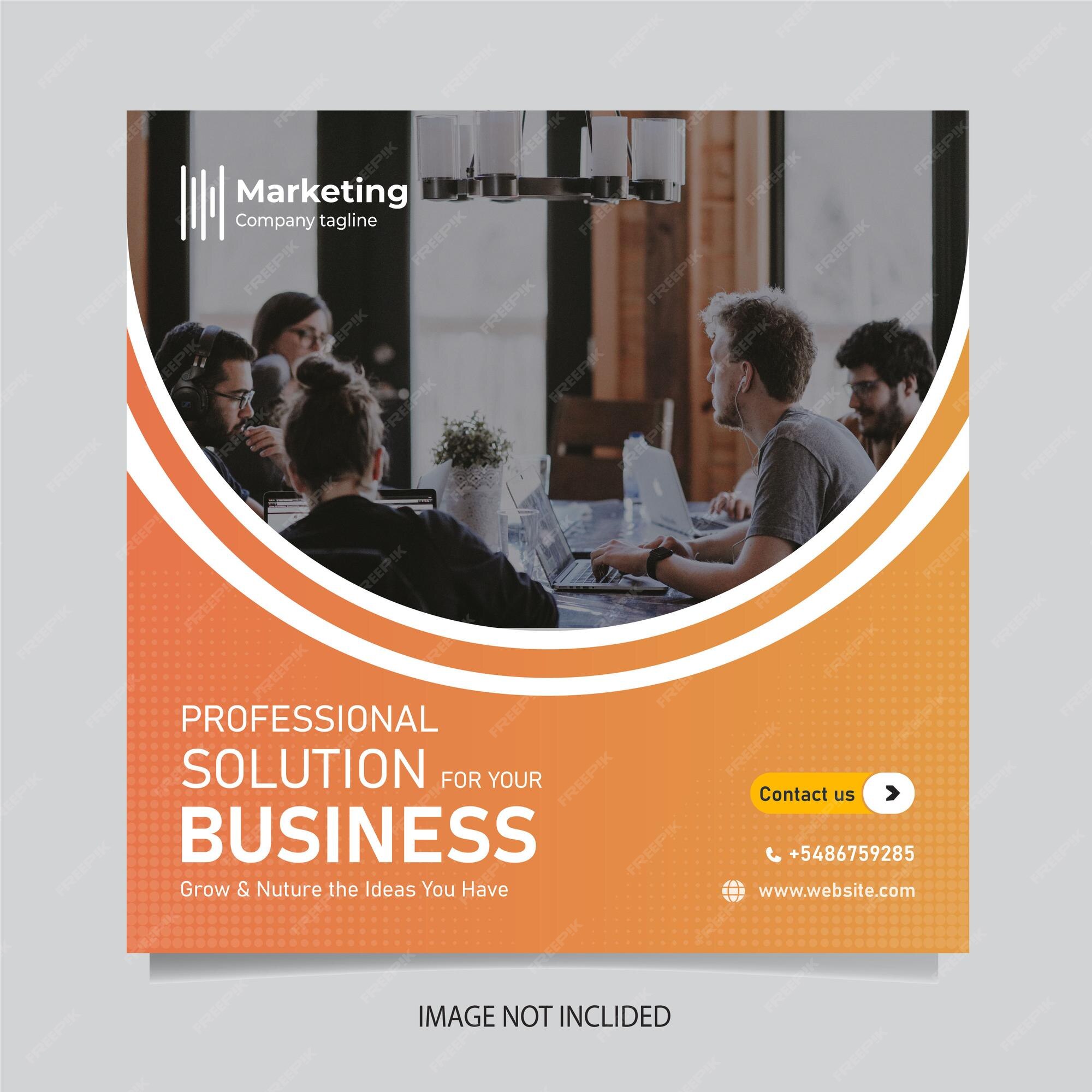 Premium Vector | Business conference social media banner or square ...