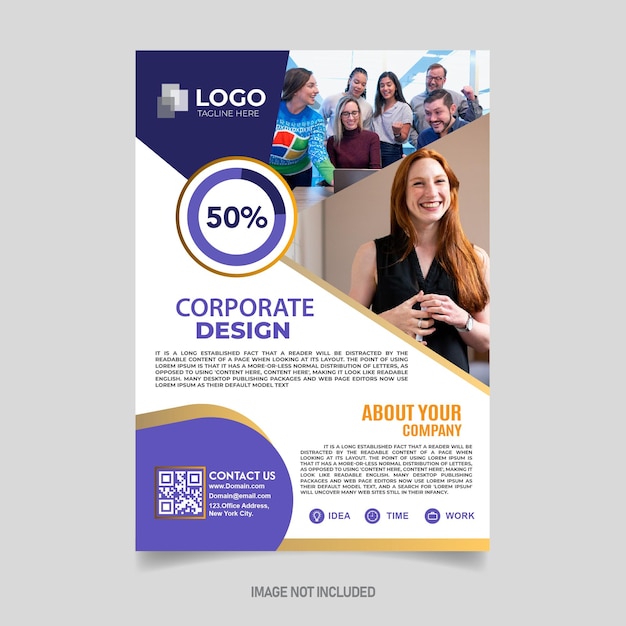 Premium Vector | Corporate business flyer template 3