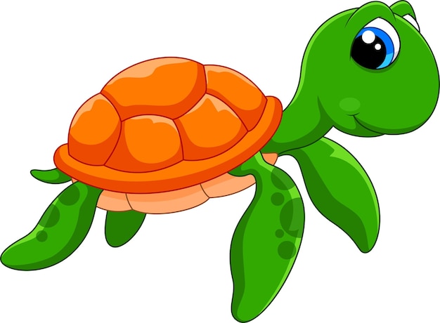 Cute turtle cartoon