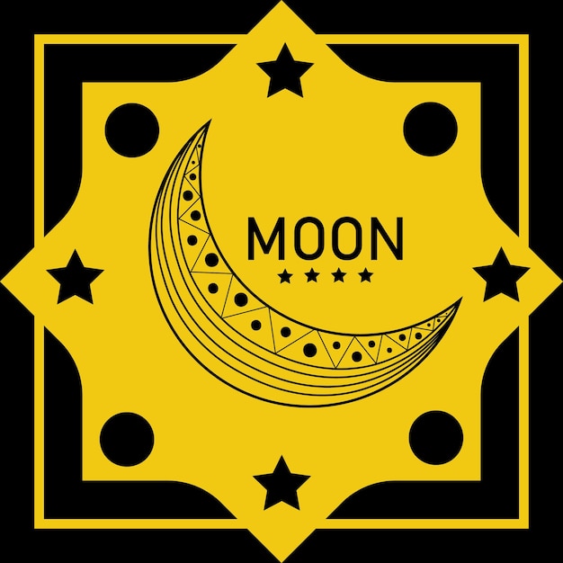 Decorative moon design..