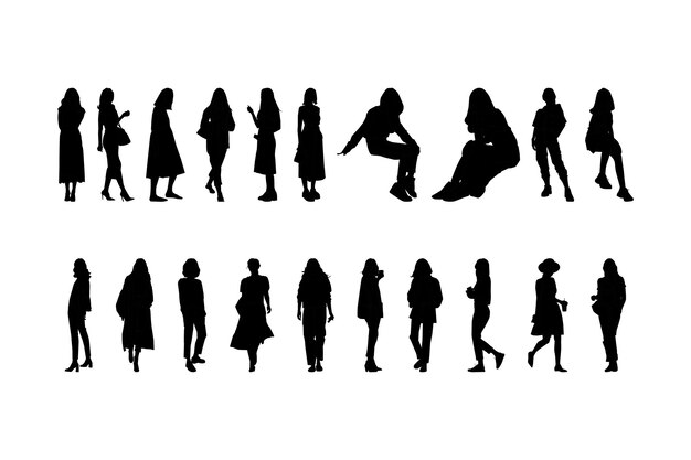 Woman silhouette Vectors & Illustrations for Free Download | Freepik