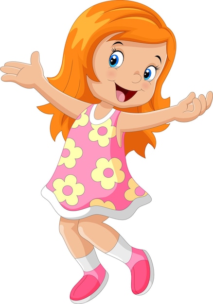 Happy kid cartoon