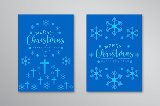 Merry Christmas and Happy New Year greeting card collection