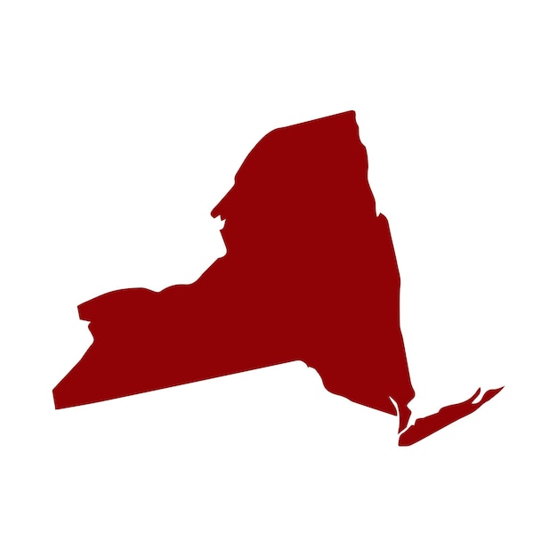 New York state map outline