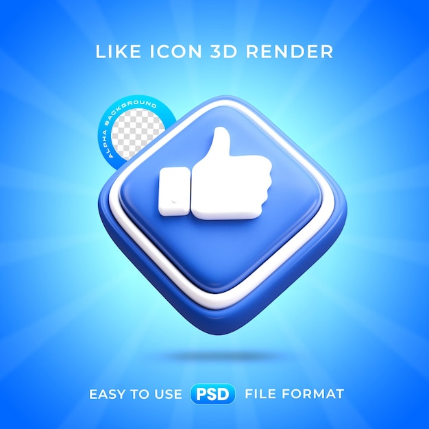 PSD gratuito illustrazione di rendering 3d isolata come l'icona del logo