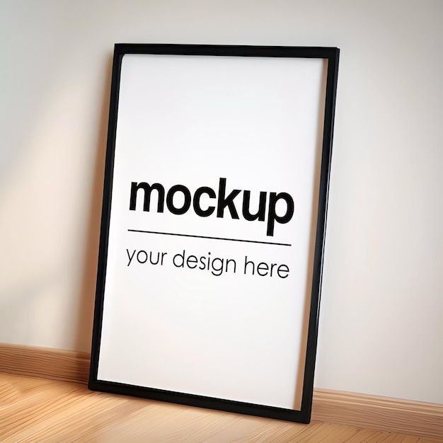 PSD affiche encadrée mockup psd artwork showcase rendu intérieur