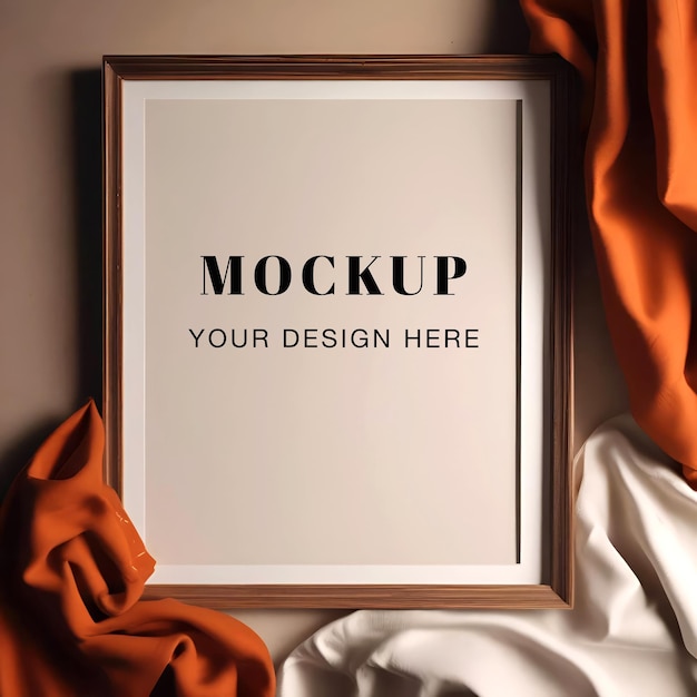 PSD mockup moderne de l'affiche