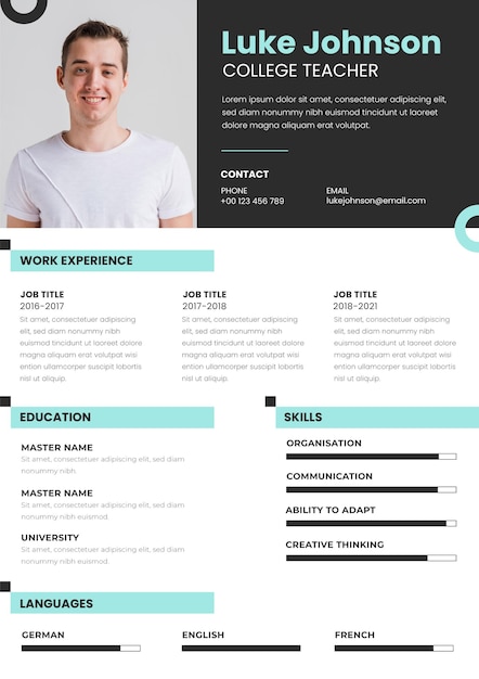 Curriculum vitae professionnel