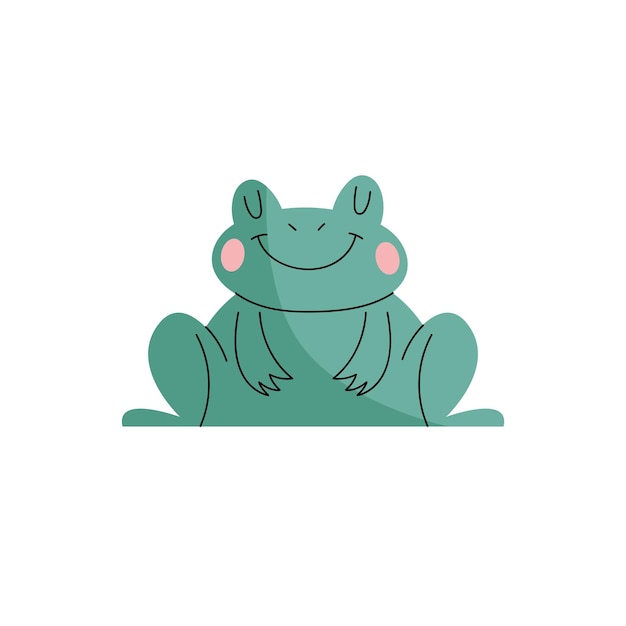 Vecteur gratuit l'illustration de la grenouille