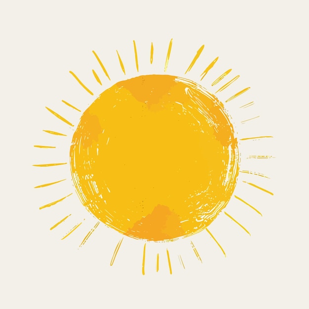 Vecteur illustration de la conception de l'icône du modèle de logo du soleil