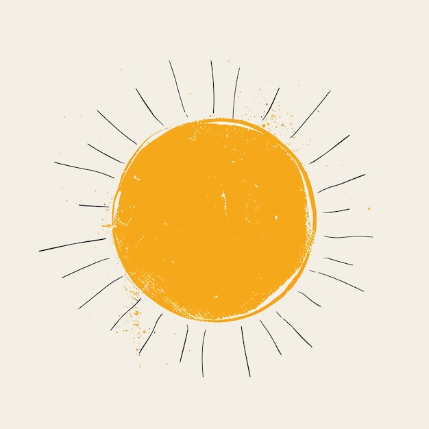 Vecteur illustration de la conception de l'icône du modèle de logo du soleil