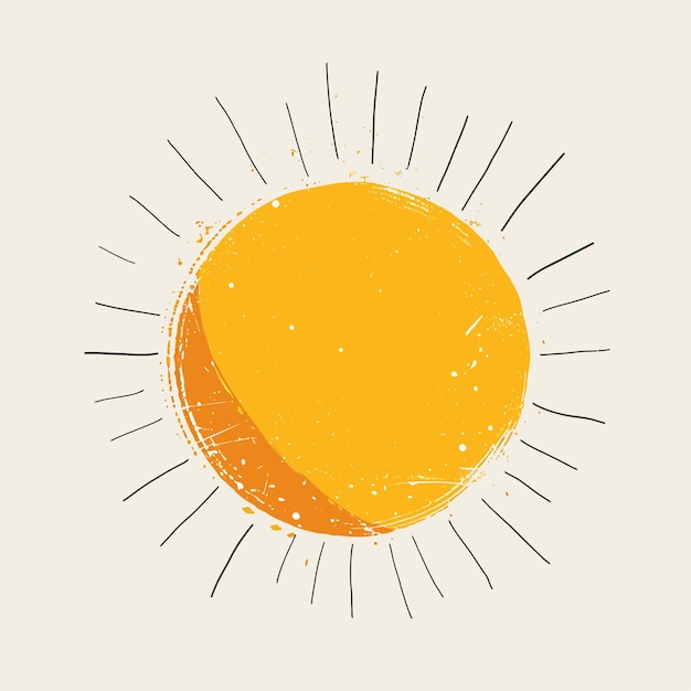 Vecteur illustration de la conception de l'icône du modèle de logo du soleil