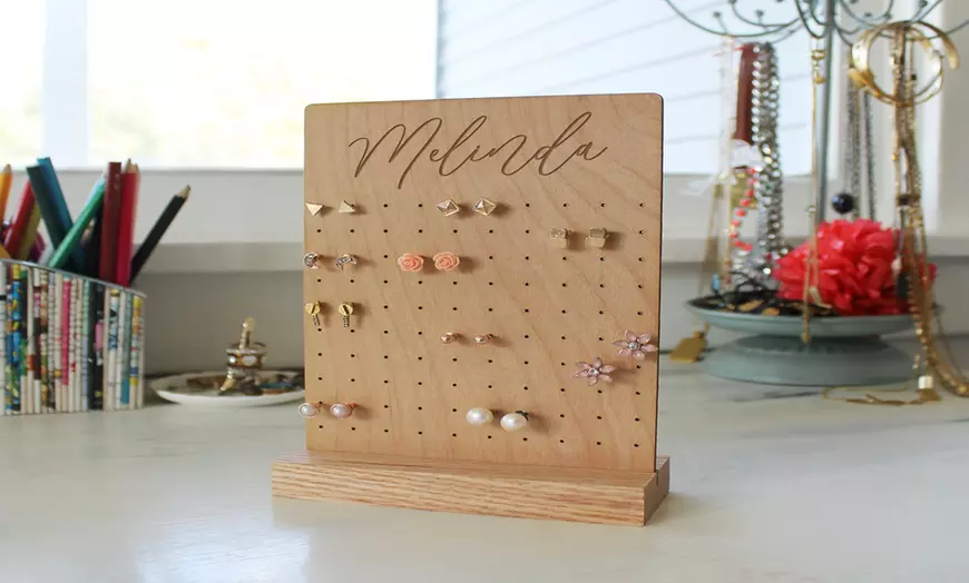 $17.99 for Personalized Jewelry Stand from Etchey ($36 Value) - Second Medium