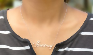 Up to 94% Off Personalized Name Crown Necklaces