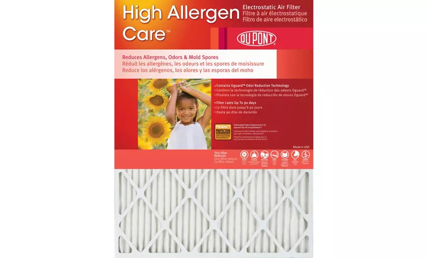 Dupont High Allergen Care Furnace Air Filters MERV 11 (4-Pack) - Second Medium