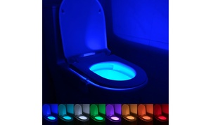 Toilet Night Light 2Pack 8-Color Motion Activated Bathroom LED Nightlight